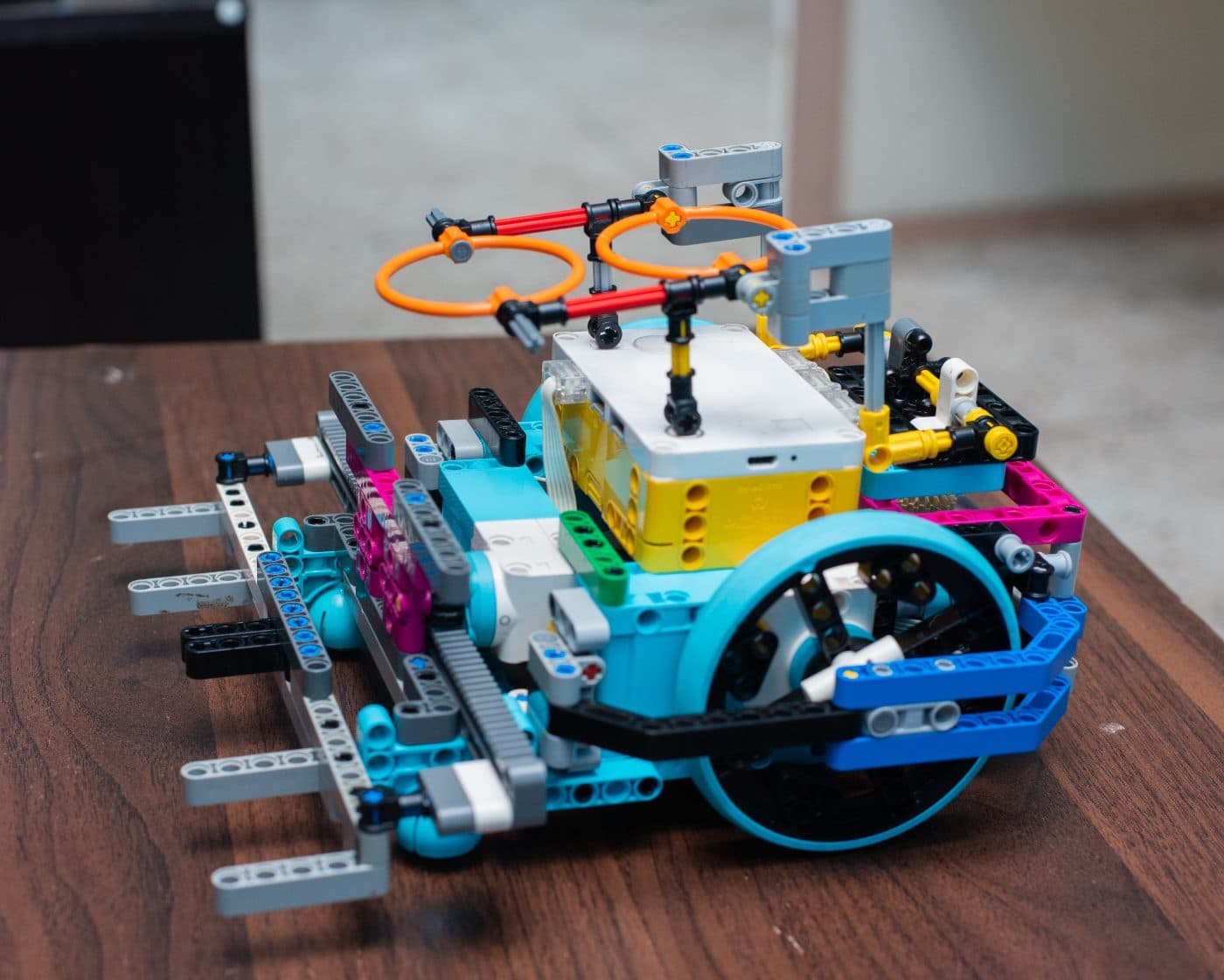 Robot build — close up